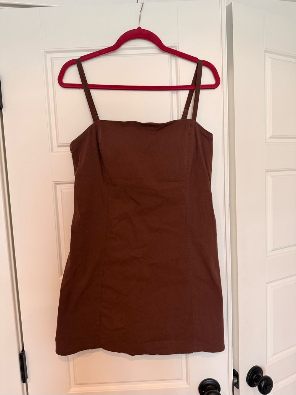 Abercrombie & Fitch Brown Spaghetti Strap Mini Dress